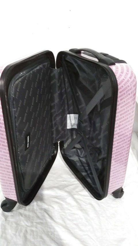 $380 New Steve Madden Signature 20" Carry On Luggage Hard Case Suitcase Spinner