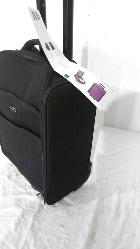 $100 NEW Travel Select 16" Under-Seat Wheeled Suitcase Black Carry On Luggage