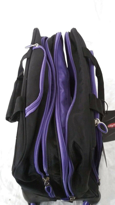 $200 New Olympia Hover Spinner Rolling Tote Black Under Seat Luggage Softcase