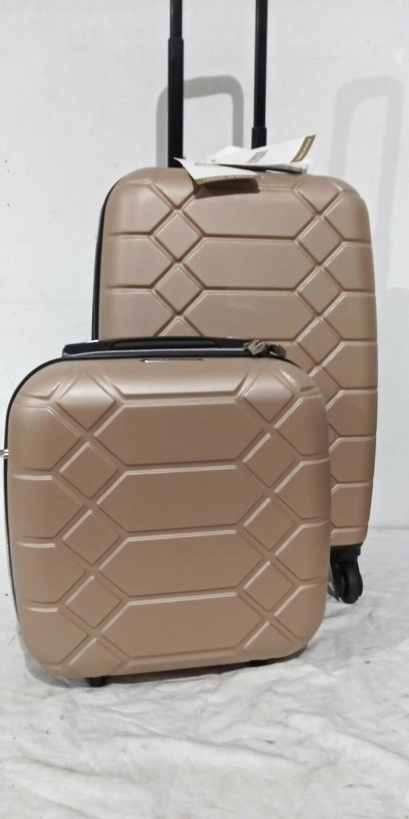 400 Aimee Kestenberg Diamond 2PC CarryOn Luggage Set & Under seat B