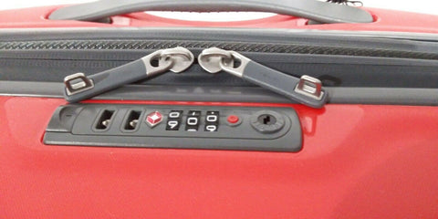 $320 Ricardo Mendocino 24" Spinner Upright Luggage Suitcase Red w/ TSA Hardcase