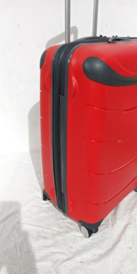 $320 Ricardo Mendocino 24" Spinner Upright Luggage Suitcase Red w/ TSA Hardcase
