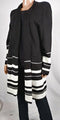 Style&Co. Womens Long-Sleeve Button Sweater Stitch Color Block Black WHT Plus 2X - evorr.com