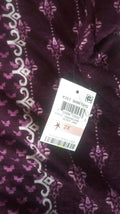 Style&Co. Women Mixed Print Split Neck Roll Tab Sleeve Purple Blouse Top Plus 2X - evorr.com