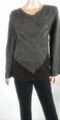 New STYLE&CO Women's Long Bell Sleeve V-Neck Color Block Sweater Gray Plus 2X