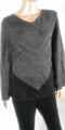 New STYLE&CO Women's Long Bell Sleeve V-Neck Color Block Sweater Gray Plus 2X