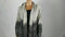 New STYLE&CO Women Long Sleeve Gray Ombre Stripe Hooded Cardigan Sweater Plus 2X
