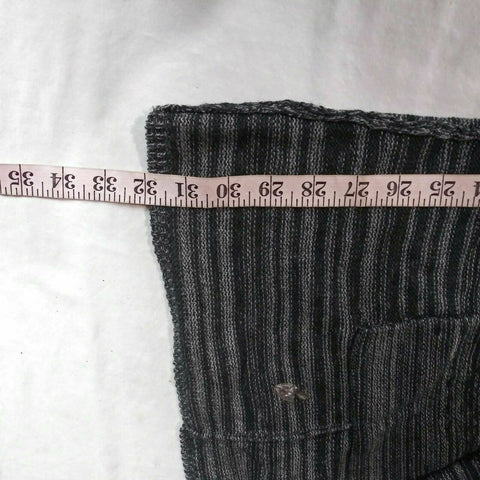 New STYLE&CO Women Long Sleeve Gray Ombre Stripe Hooded Cardigan Sweater Plus 2X