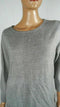 New Karen Scott Women 3/4 Sleeve Gray Pointelle Knit Lightweight Sweater Plus 2X