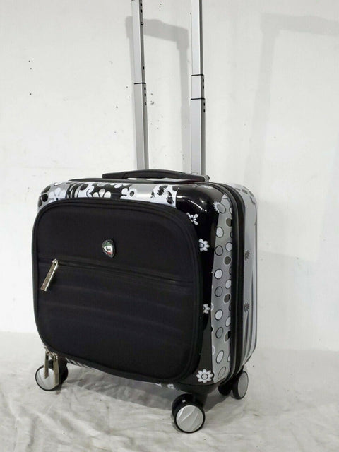 $178 Mia Toro ITALY Tropicolla Hard Spinner 14" Companion Underseat Bag Luggage