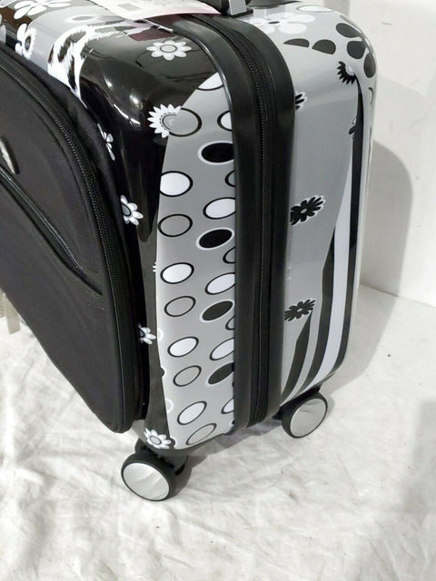 $178 Mia Toro ITALY Tropicolla Hard Spinner 14" Companion Underseat Bag Luggage