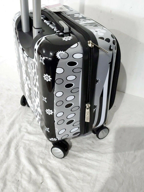 $178 Mia Toro ITALY Tropicolla Hard Spinner 14" Companion Underseat Bag Luggage
