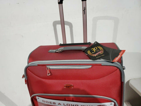 $360 New Olympia USA Tuscany 30" Expandable Large-Size Spinner Suitcase Red