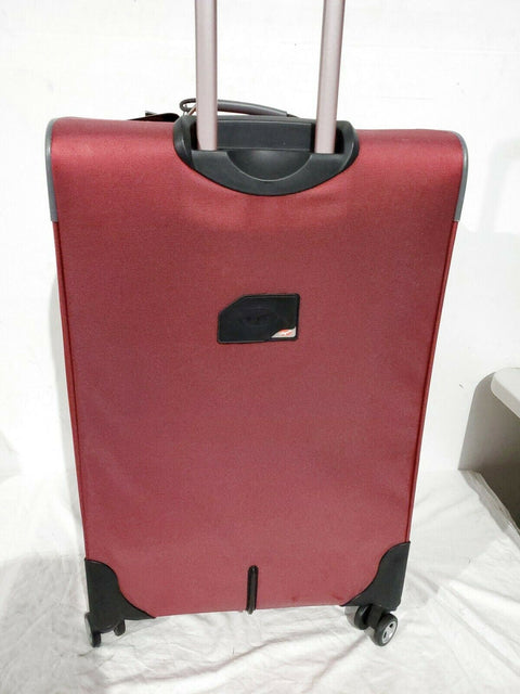 $360 New Olympia USA Tuscany 30" Expandable Large-Size Spinner Suitcase Red