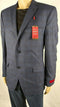 $360 ALFANI Men's Long Sleeve Two Button Plaids Blazer Jacket Coat Blue Suit 42R
