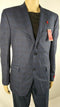 $360 ALFANI Men's Long Sleeve Two Button Plaids Blazer Jacket Coat Blue Suit 42R