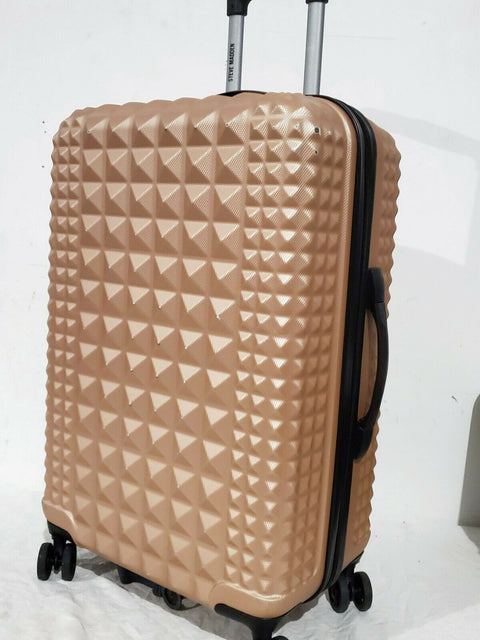$300 Steve Madden B-2 Armor Hard Medium 24" Luggage Suitcase Pink Upright