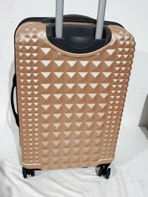 $300 Steve Madden B-2 Armor Hard Medium 24" Luggage Suitcase Pink Upright