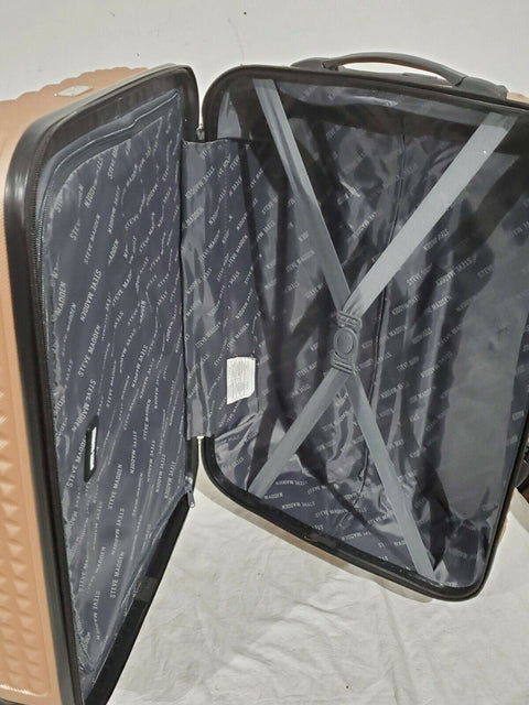 $300 Steve Madden B-2 Armor Hard Medium 24" Luggage Suitcase Pink Upright
