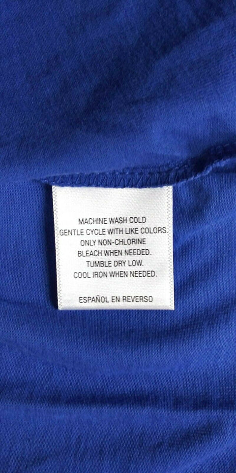 Alfani Mens Crew-Neck ENGINEERED Blue Short-Sleeve STRIPE Tee Pullover T-Shirt M