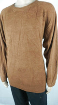 Weatherproof Vintage Mens Crew-Neck Pullover Knit Sweater Long-Sleeve Orange 3XL