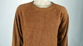 Weatherproof Vintage Mens Crew-Neck Pullover Knit Sweater Long-Sleeve Orange 3XL
