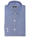 New Club Room Men Button-Down Office Regular Dress Shirt Blue Striped 15 32-33 M