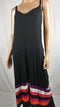$109 INC Concepts Womens V-Neck Sleeveless Maxi Dress Black Multi Stripe Plus 3X - evorr.com