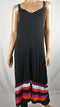 $109 INC Concepts Womens V-Neck Sleeveless Maxi Dress Black Multi Stripe Plus 3X - evorr.com