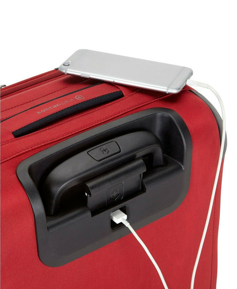 $620 NEW VICTORINOX SWISS ARMY NOVA FREQUENT FLYER SOFT 22" CARRY-ON LUGGAGE RED