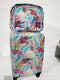 $340 New TAG Pop Art 20'' Carry On 2 PC Hard Luggage Set Suitcase Floral Printed