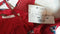 Free People Women Flower Print V-Neck A-Line Sleeveless Dress Red Contrast L - evorr.com