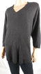 Karen Scott Women's Long Sleeve Black V- Neck Lightweight Sweater Luxe Plus 1X - evorr.com
