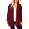 Karen Scott Women Long Sleeve Red Front Open Pointelle Cardigan Sweater Plus 2X