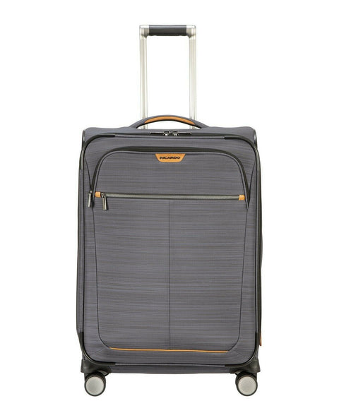 $320 New Ricardo Cabrillo 2.0 25" Soft Spinner Check-IN Suitcase Luggage Gray