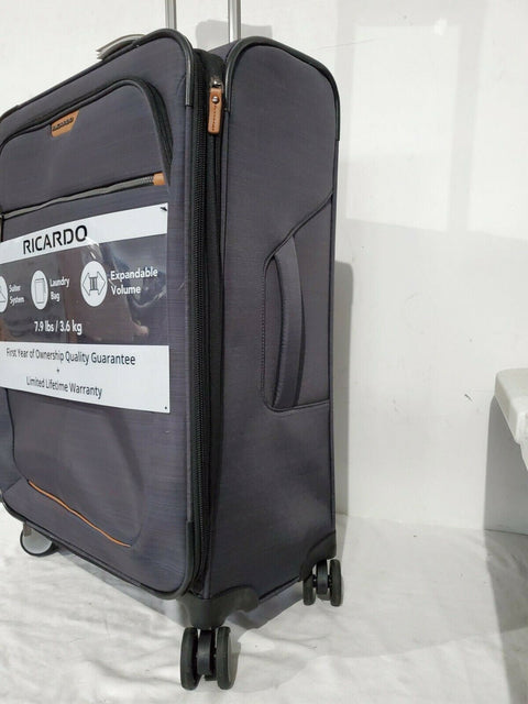 $320 New Ricardo Cabrillo 2.0 25" Soft Spinner Check-IN Suitcase Luggage Gray
