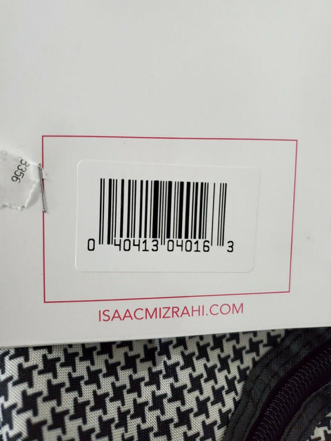 NWT Isaac Mizrahi Nova 22" Weekend Duffel Black-White Houndstooth Travel Duffle