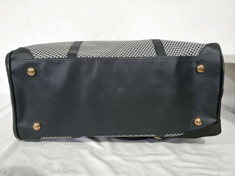 NWT Isaac Mizrahi Nova 22" Weekend Duffel Black-White Houndstooth Travel Duffle