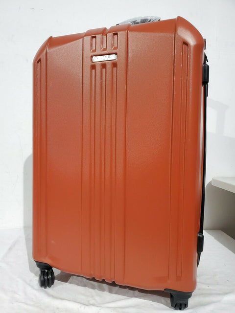 $400 Elite Luggage Capitola 29" Hard Shell  Luggage Spinner Suitcase Orange