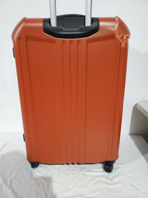 $400 Elite Luggage Capitola 29" Hard Shell  Luggage Spinner Suitcase Orange