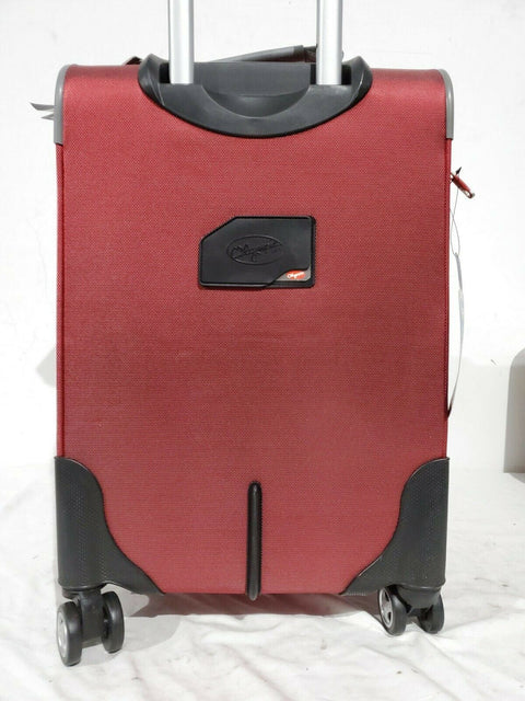 $250 New Olympia USA Tuscany 21" Expandable Carry-On Spinner Luggage Red