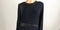 New Ralph Lauren Women's Leather Trim Long-Sleeve Tunic Black Navy Blue Dress 14