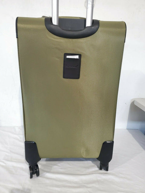 $280 New Rockland Impact 26" Medium Soft Luggage Spinner Wheel Suitcase Olive