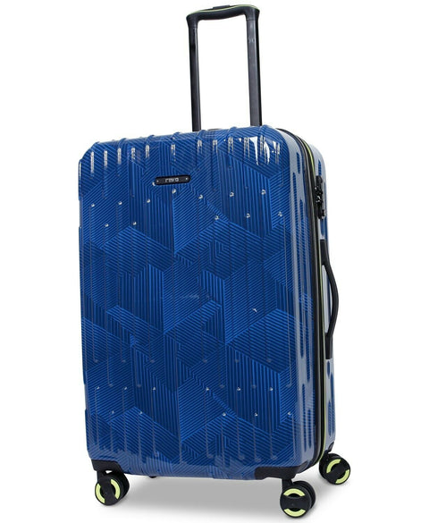 $200 Revo Rain 25" Hard Case Expandable Spinner Suitcase Luggage TSA Lock Blue