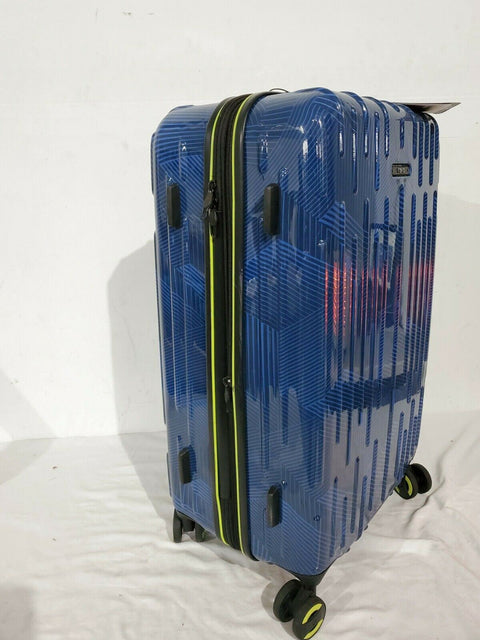 $200 Revo Rain 25" Hard Case Expandable Spinner Suitcase Luggage TSA Lock Blue
