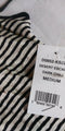 Ralph Lauren Womens Scoop-Neck Sleeveless White Black Striped Side Slit Dress XS