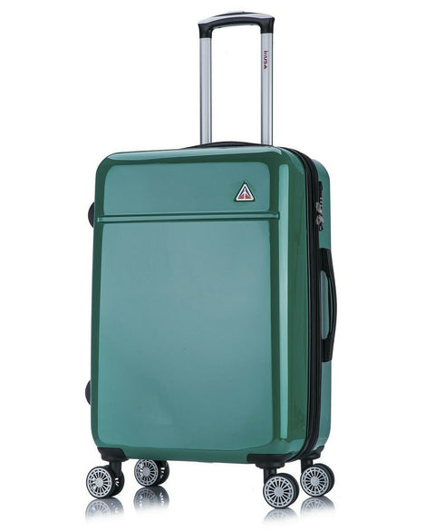 $450 InUSA AVILA 24" Lightweight Hard Spinner Suitcase Luggage Green TSA lock