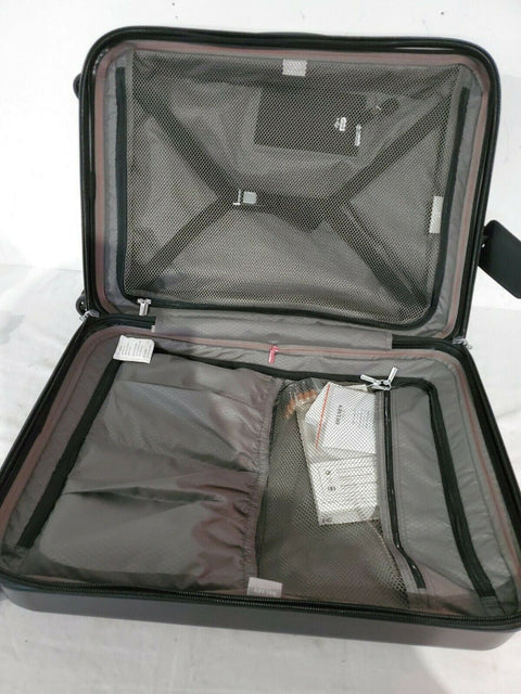 $650 New Delsey Pluggage 23'' Spinner Suitcase Luggage Upright Multi Function