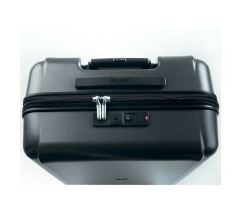 $650 New Delsey Pluggage 23'' Spinner Suitcase Luggage Upright Multi Function