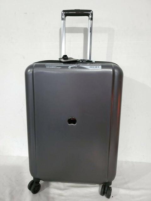 $650 New Delsey Pluggage 23'' Spinner Suitcase Luggage Upright Multi Function